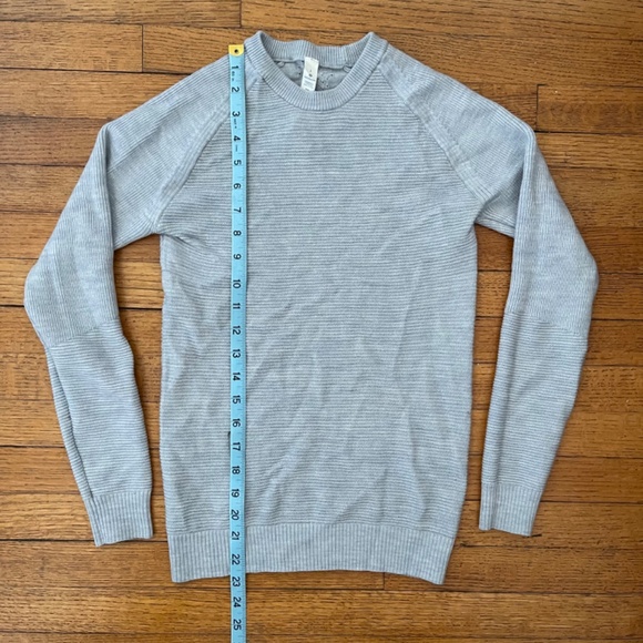Lululemon Simply Wool Heather Grey/Blue Sweater Size 2 - Picture 6 of 10